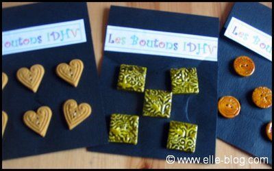 Boutons en fimo peinture vitrail