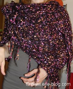 Chle tricot en mohair idal dbutante